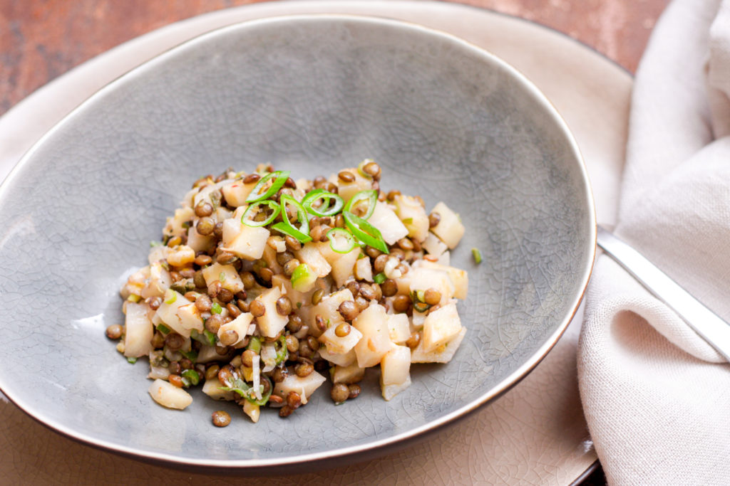 Linsensalat mit Knollensellerie