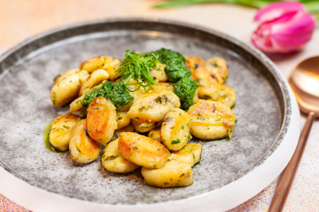 Ricotta-Gnocchi in Bärlauchsauce