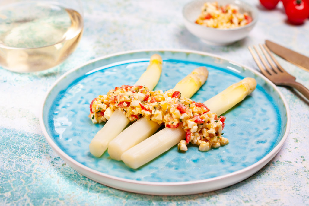 Spargel mit Eiervinaigrette